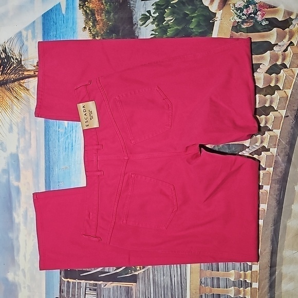 Escada Pink Straight Jeans Size 10 - Picture 6 of 6